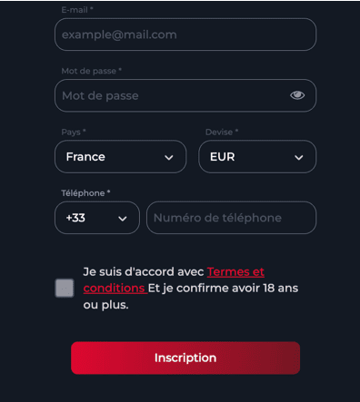 Registration at Lollybet casino